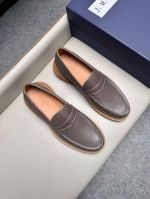 J.M.WESTON Grey calfskin Leather Shoes-J.M.WESTON Man Business Leather Shoes